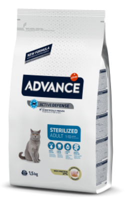 Ração para Gatos Advance Cat Sterilized | Turkey & Barley 3 kg