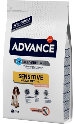 Ração para Cão Advance Dog Medium & Maxi Adult Sensitive Salmon & Rice 3 kg