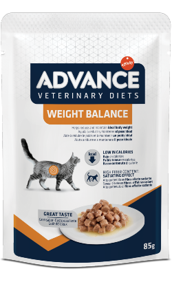 Advance Vet Cat Weight Balance | Wet (Saqueta) Cx c/ 12 saquetas 85 g