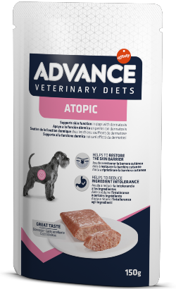 Advance Vet Dog Atopic | Wet (Saqueta) 8 X 150 g