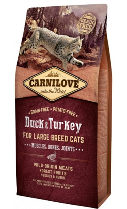 Carnilove Grain-Free Cat Adult Large Breed Duck & Turkey 6 kg