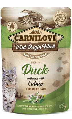 Carnilove Grain-Free Cat Duck with Catnip | Wet (Saqueta) 85 g