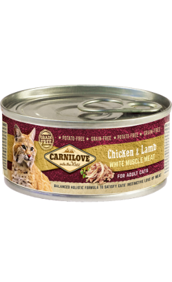 Carnilove Grain-Free Chicken & Lamb for Adult Cats | Wet (Lata) 100 g