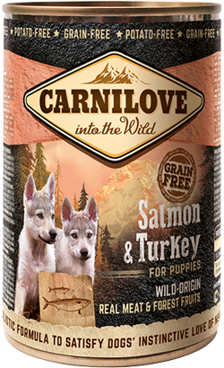 Carnilove Grain-Free Salmon & Turkey Puppies | Wet (Lata) 6 X 400 g