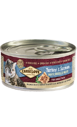 Carnilove Grain-Free Turkey & Salmon for Adult Cats | Wet (Lata) 100 g