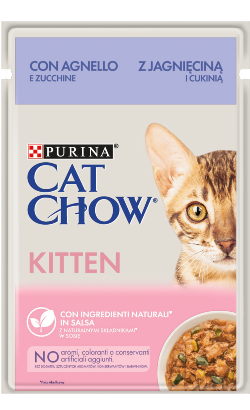 Cat Chow Kitten Lamb & Courgette | Wet (Saqueta) 26 X 85 g