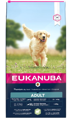 Ração para Cão Eukanuba Adult Large Breed | Lamb & Rice 12 kg