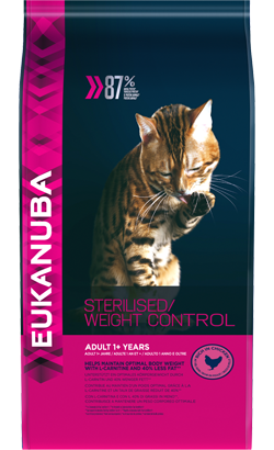 Eukanuba Cat Adult Sterilised Weight Control | Chicken 10 kg