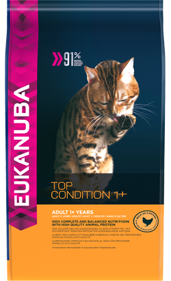 Eukanuba Cat Adult Top Condition 1+ | Chicken & Liver 10 kg