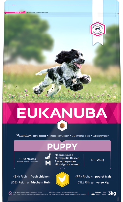 Eukanuba Puppy Medium Breed | Chicken 3 kg