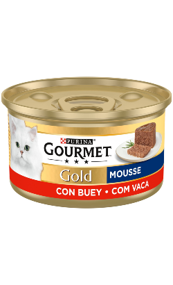 Gourmet Gold Mousse de Carne de Vaca | Wet (Lata) 24 X 85 g