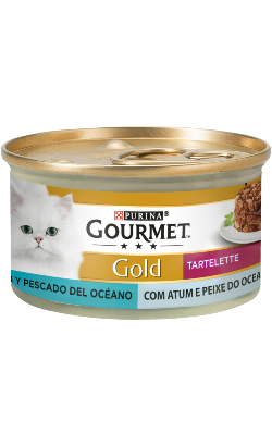 Gourmet Gold Tartelette Duo Atum & Peixe do Oceano | Wet (Lata) 24 X 85 g