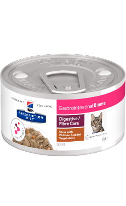Hills Prescription Diet Feline GI Biome Stew with Chicken & Vegetables| Wet (Lata) 12 X 82 gr