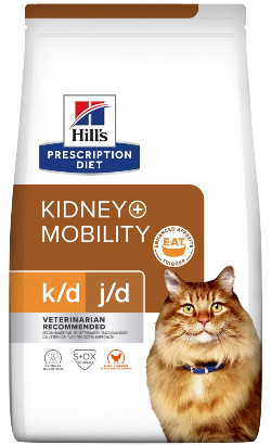 Hills Prescription Diet Feline Kidney + Mobility k/d J/d with Chicken 3 kg