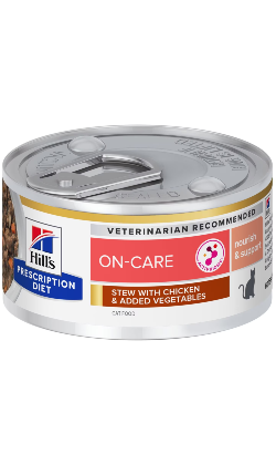 Hills Prescription Diet Feline On-Care Stew with Chicken & Vegetables | Wet (Lata)	 12 X 82 g