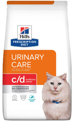 Ração Veterinária para Gatos Hills Prescription Diet Feline c/d Urinary Stress Chicken 1,5 kg