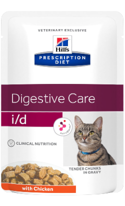 Hills Prescription Diet Feline i/d | Wet (Saqueta) Cx c/ 12 saquetas 85 g
