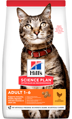 Ração para Gatos Hills Science Plan Adult Cat with Chicken 1,5 kg