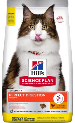 Hills Science Plan Cat Perfect Digestion Adult with Chicken	 1,5 kg