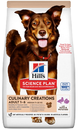 Hills Science Plan Culinary Creations Dog Medium Adult with Duck & Potatoes 2,5 kg