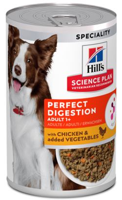 Hills Science Plan Dog Perfect Digestion Adult with Chicken & Vegetables | Wet (Lata) 12 X 363 g