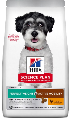 Hills Science Plan Dog Perfect Weight & Active Mobility Small & Mini Adult 1,5 kg