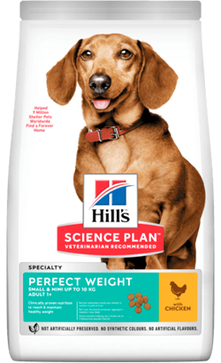 Hills Science Plan Dog Perfect Weight Small & Mini Adult with Chicken 1,5 kg