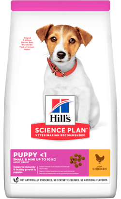 Ração para Cão Hills Science Plan Small & Mini Puppy with Chicken 1,5 kg