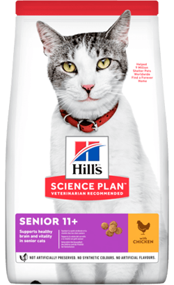 Hills Science Plan Senior 11+ Cat with Chicken 1,5 kg