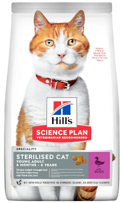 Hills Science Plan Sterilised Cat Adult with Duck 1,5 kg