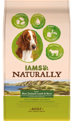 Iams Naturally Adult Dog Lamb & Rice 2,7 kg