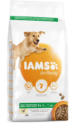 Iams for Vitality Adult Large Breed Dog Food with Fresh Chicken 3 kg
