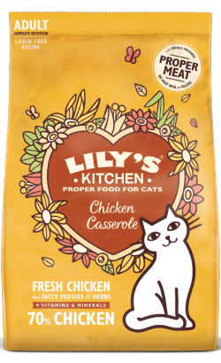 Ração para Gatos Lilys Kitchen Cat Adult Chicken Casserole 2 kg