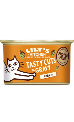 Lilys Kitchen Cat Tasty Cuts Adult Chicken in Gravy | Wet (Lata) 12 X 85 g