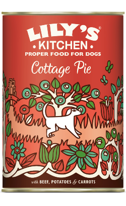 Lilys Kitchen Dog Cottage Pie with Beef, Potatoes and Carrots | Wet (Lata) 6 X 400 g