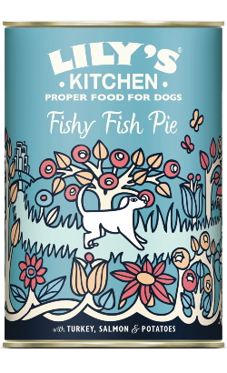 Lilys Kitchen Dog Fishy Fish Pie with Turkey, Salmon and Potatoes | Wet (Lata) 6 X 400 g