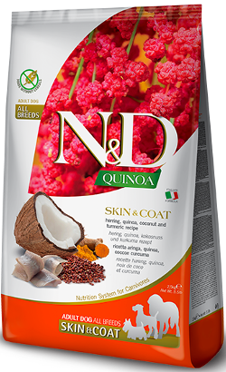 N&D Quinoa Dog Skin & Coat Herring & Coconut Adult All Breeds 2,5 kg