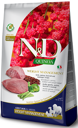 N&D Quinoa Dog Weight Management Lamb All Breeds 2,5 kg