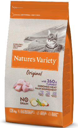 Natures Variety Cat Original No Grain Sterilized Peru 1,25 kg