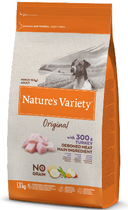 Natures Variety Dog Original No Grain Mini Adulto Peru 1,5 kg