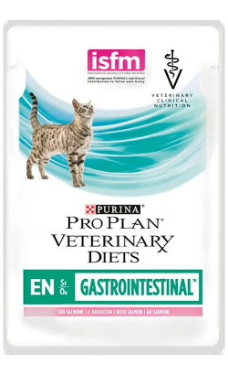 PPVD Feline EN - Gastroenteric Salmon | Wet (Saqueta) Caixa 10 Saquetas 85 g