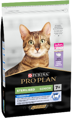Pro Plan Cat Longevis Sterilised Adult 7+ Turkey & Rice 3 kg