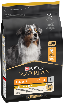 Pro Plan Dog All Size Adult Light / Sterilised Chicken 3 Kg