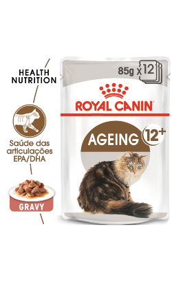 Royal Canin Cat Ageing +12 in Gravy | Wet (Saqueta) 12 X 85 g