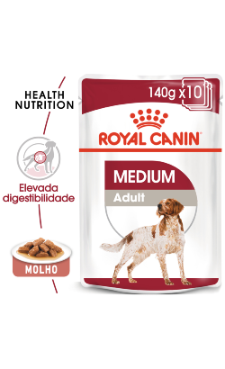 Royal Canin Dog Medium Adult | Wet (Saqueta) 10 X 140 g