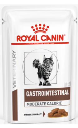 Royal Canin Vet Gastro Intestinal Moderate Calorie Feline | Wet (Saqueta) 12 X 85 gr