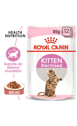 Royal Canin Cat Kitten Sterilised in Gravy | Wet (Saqueta) 12 X 85 g