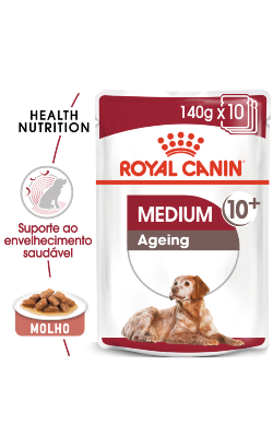 Royal Canin Dog Medium Ageing 10+ | Wet (Saqueta) 10 X 140 g