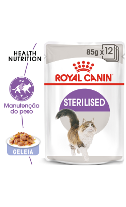 Ração húmida para Gatos Royal Canin Cat Sterilised in Jelly | Wet (Saqueta) 12 X 85 g