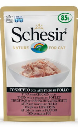 Schesir Cat Atum com Filete de Frango em Gelatina | Wet (Saqueta) 20 X 85 g
